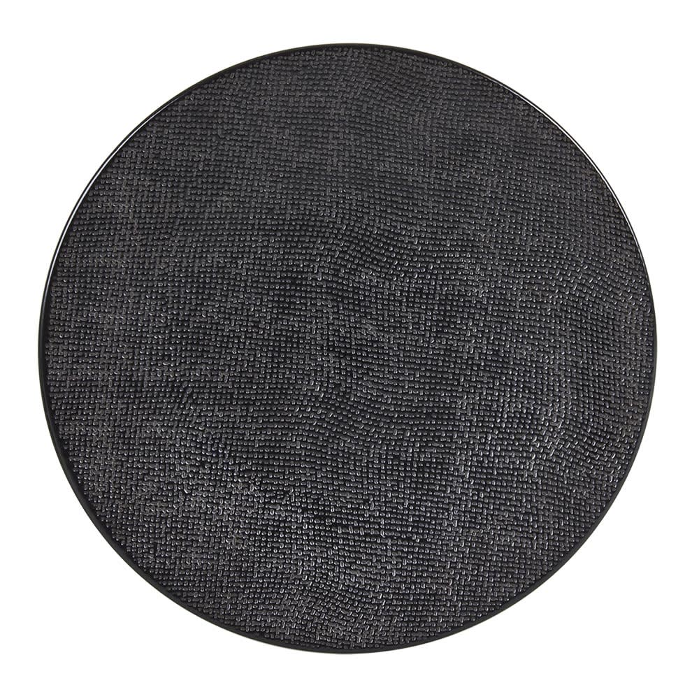 Assiette de présentation vésuvio  31 cm noir en grès