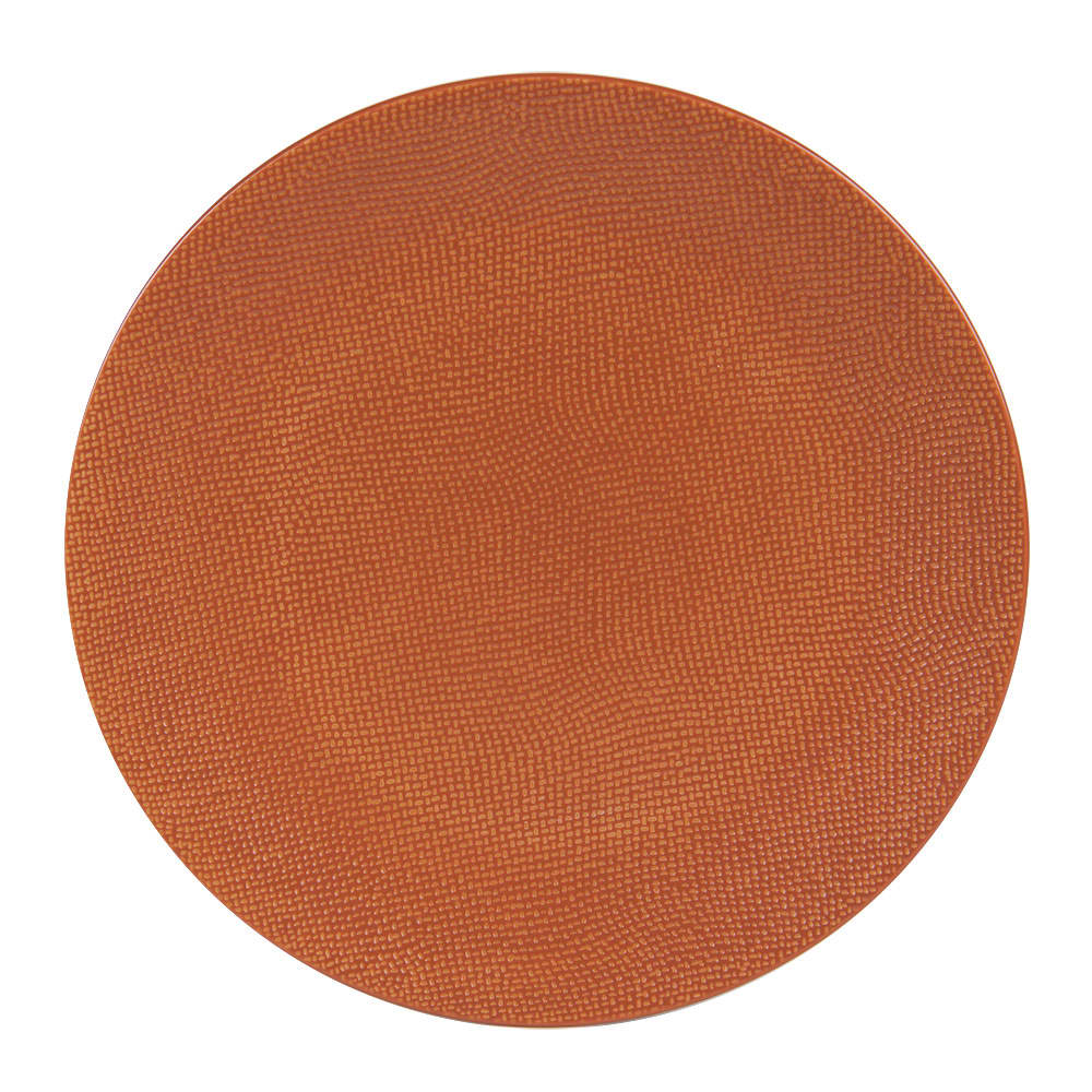 Assiette de présentation vésuvio terra 31 cm orange en grès