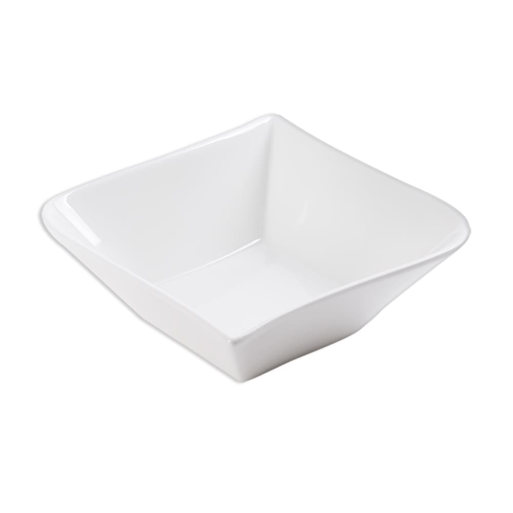 Lot de 6 assiettes creuses blanches en porcelaine 15,5 cm