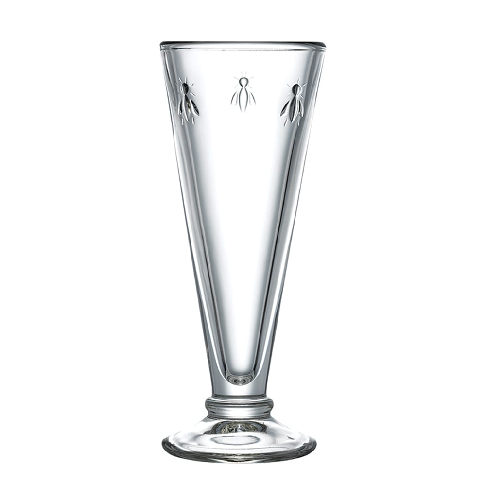 Lot de 6 flûtes à champagne abeille en verre 15 cl
