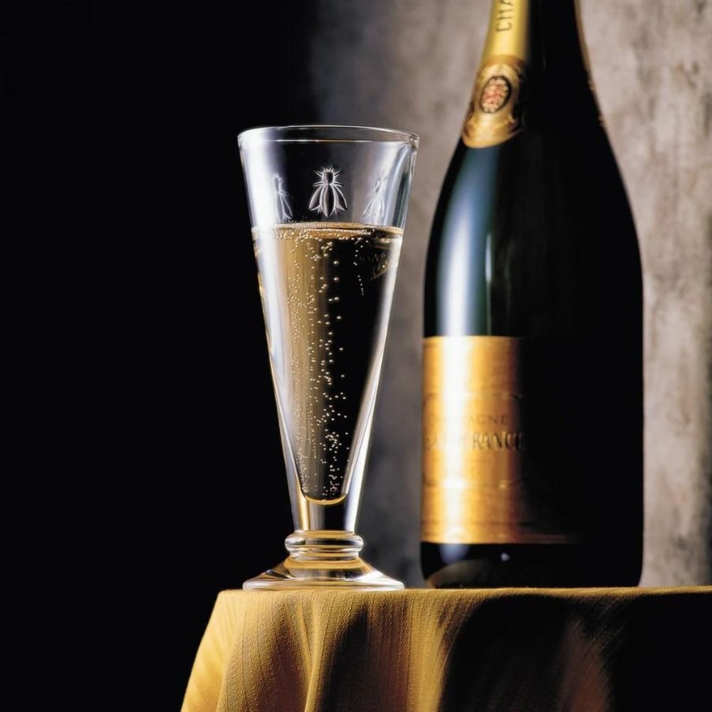 Lot de 6 flûtess à champagne   15 cl  transparents / cristal en verre - Maisons du Monde