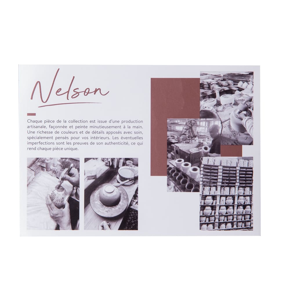 Lot de 4 bolss et baguettes   13 cm  gris en grès - Maisons du Monde