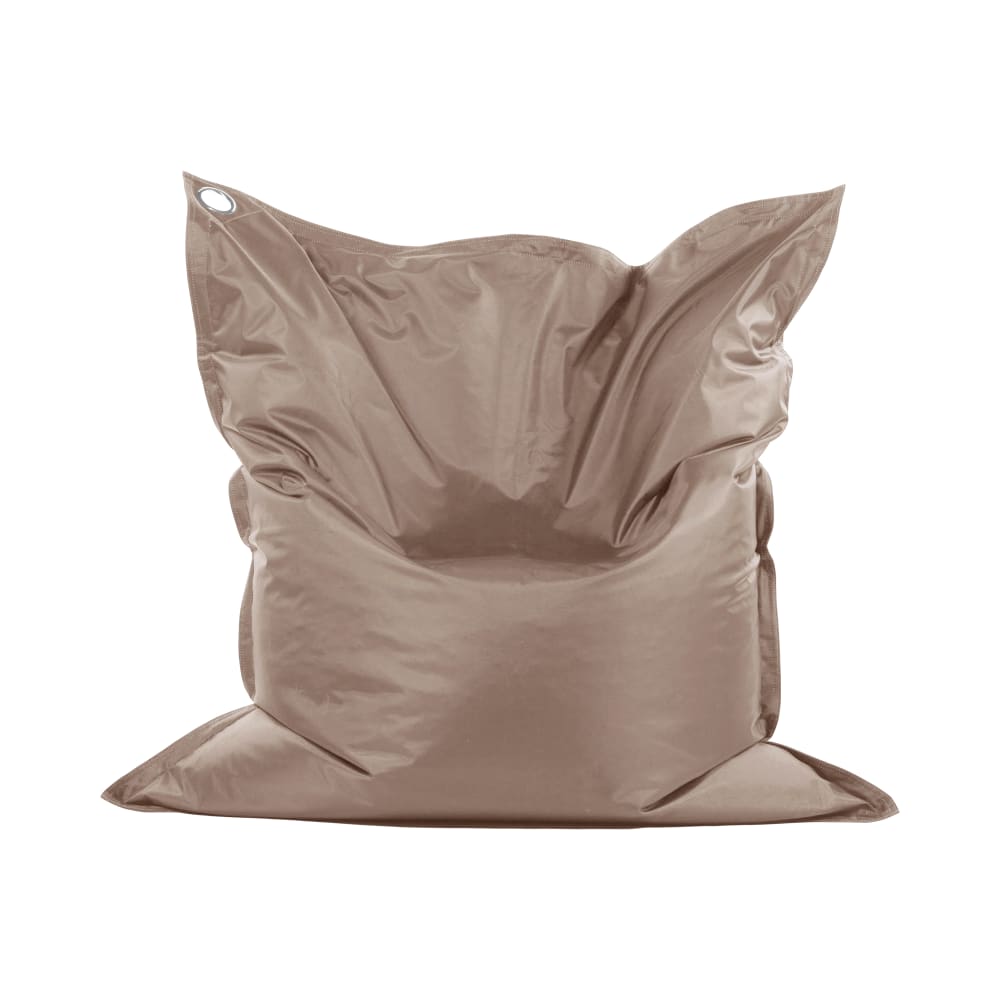Pouf de sol en polystyrène recyclé 140 x 180 cm Taupe