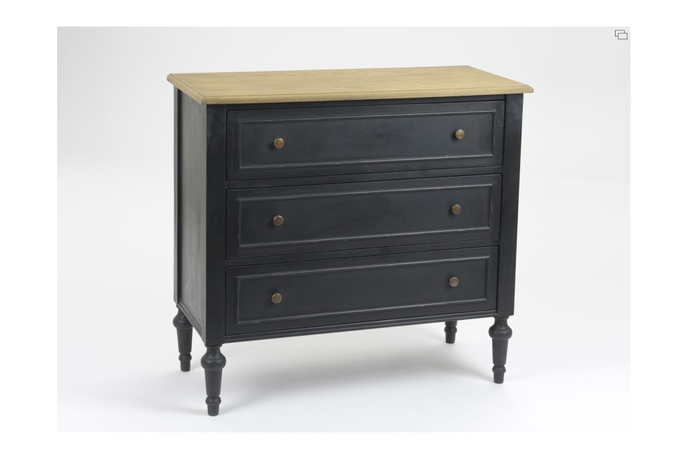 Commode en bois 3 tiroirs - Maisons du Monde