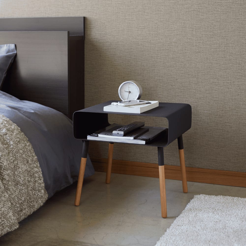 Petite table d'appoint en métal L35 cm - Noir - Maisons du Monde