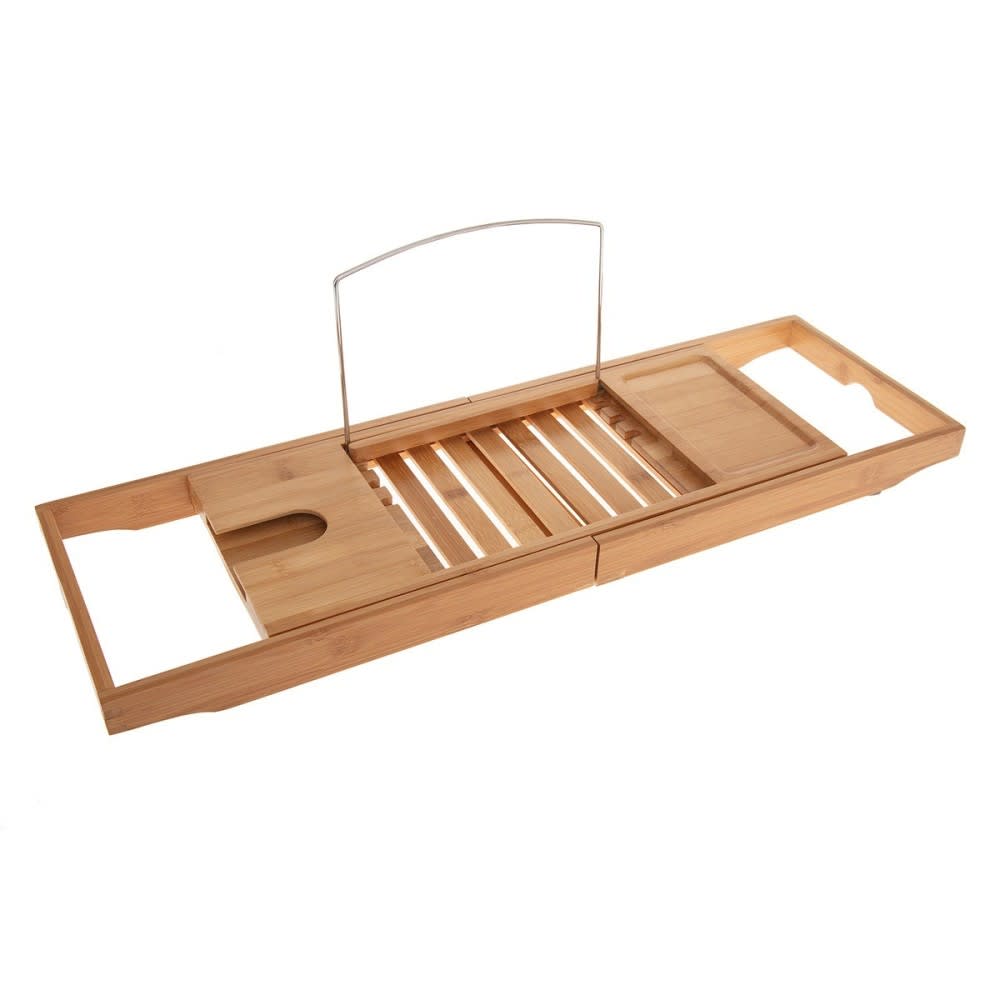 Five Simply smart Plateau pour baignoire extensible style contemporain Marron Bambou