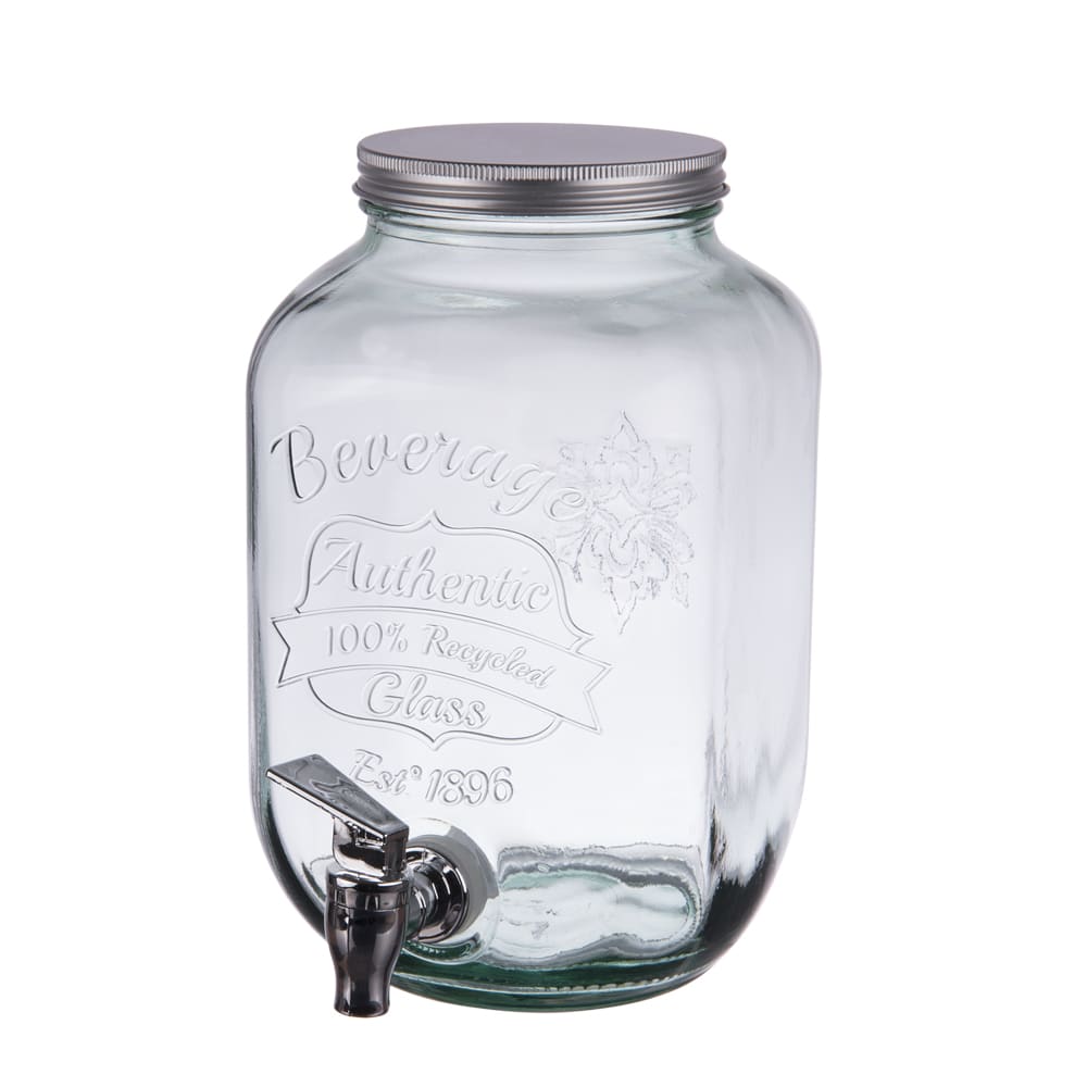 Fontaine   4 l avec couvercle et robinet transparent / cristal en