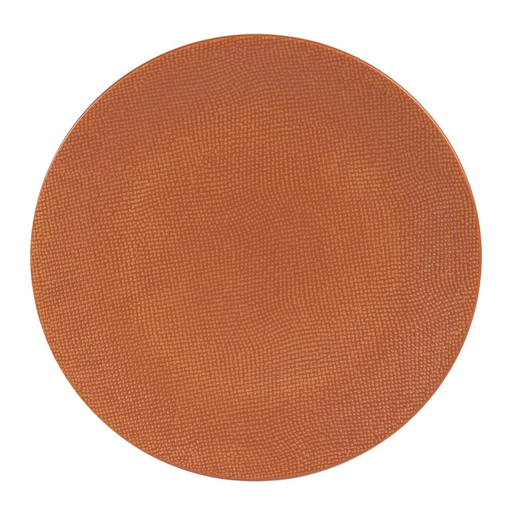Lot de 6 assiettes plates terracotta en grès 27 cm Lot de 6 assiettes plates terracotta en grès 27 cm