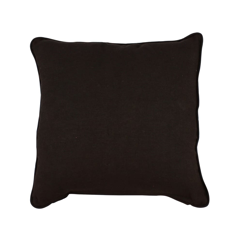 Coussin en lin noir 40cm