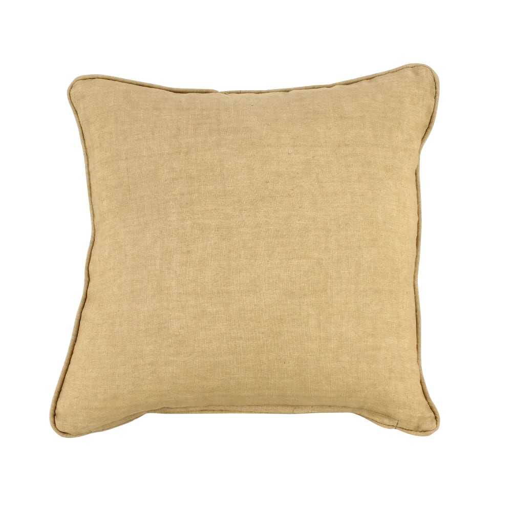 Coussin en lin camel 40cm