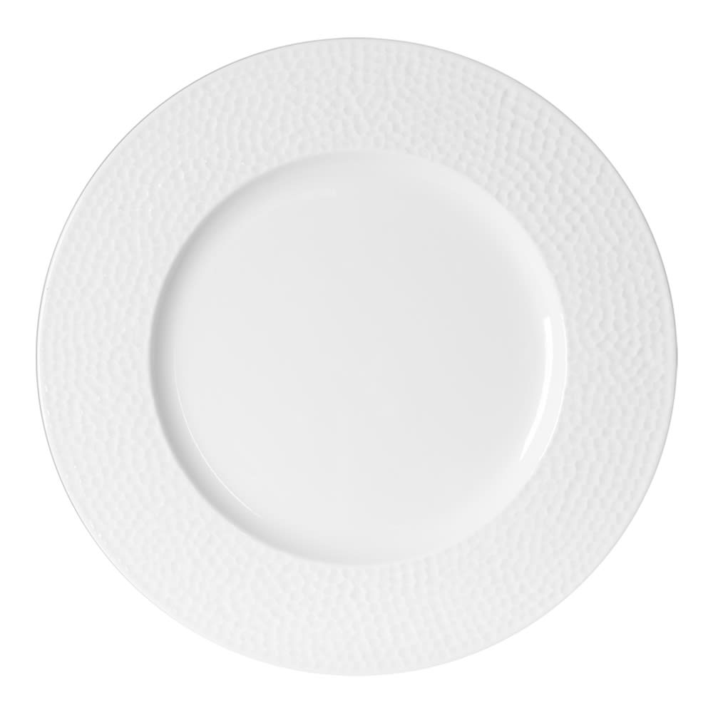 Lot de 6 assiettes à dessert blanches en porcelaine 21 cm