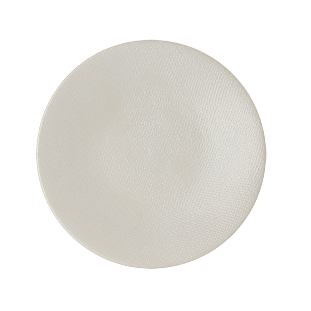 Lot de 6 assiettes à dessert blanches en grès 21 cm