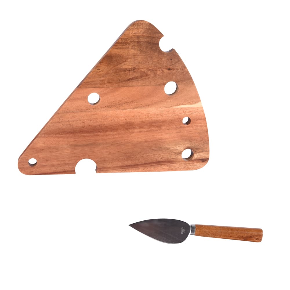 Table passion Coffret à 2 pièces ( plateau + couteau ) marron - Bois