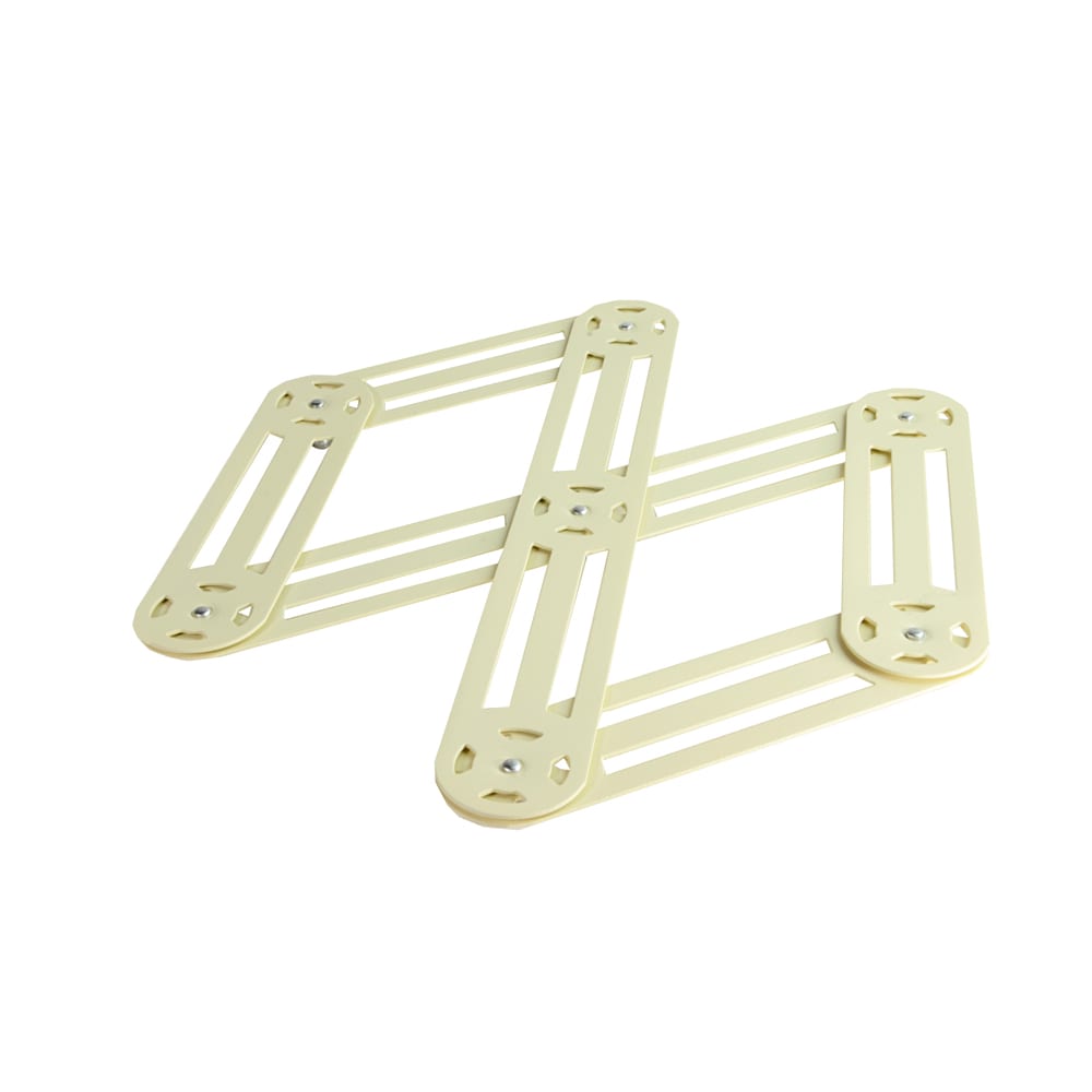 Dessous de plat étirable en inox vanille 19x35 cm blanc en acier