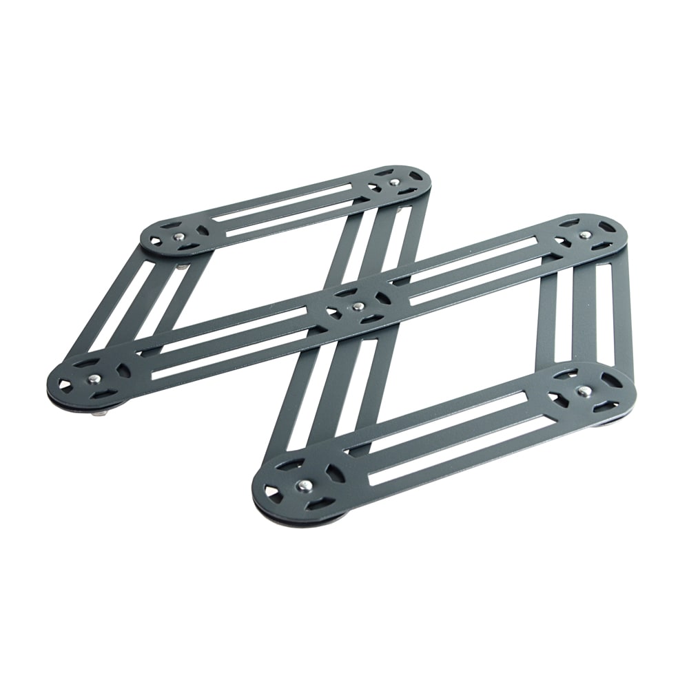Dessous de plat étirable en inox anthracite 19x35 cm gris en acier