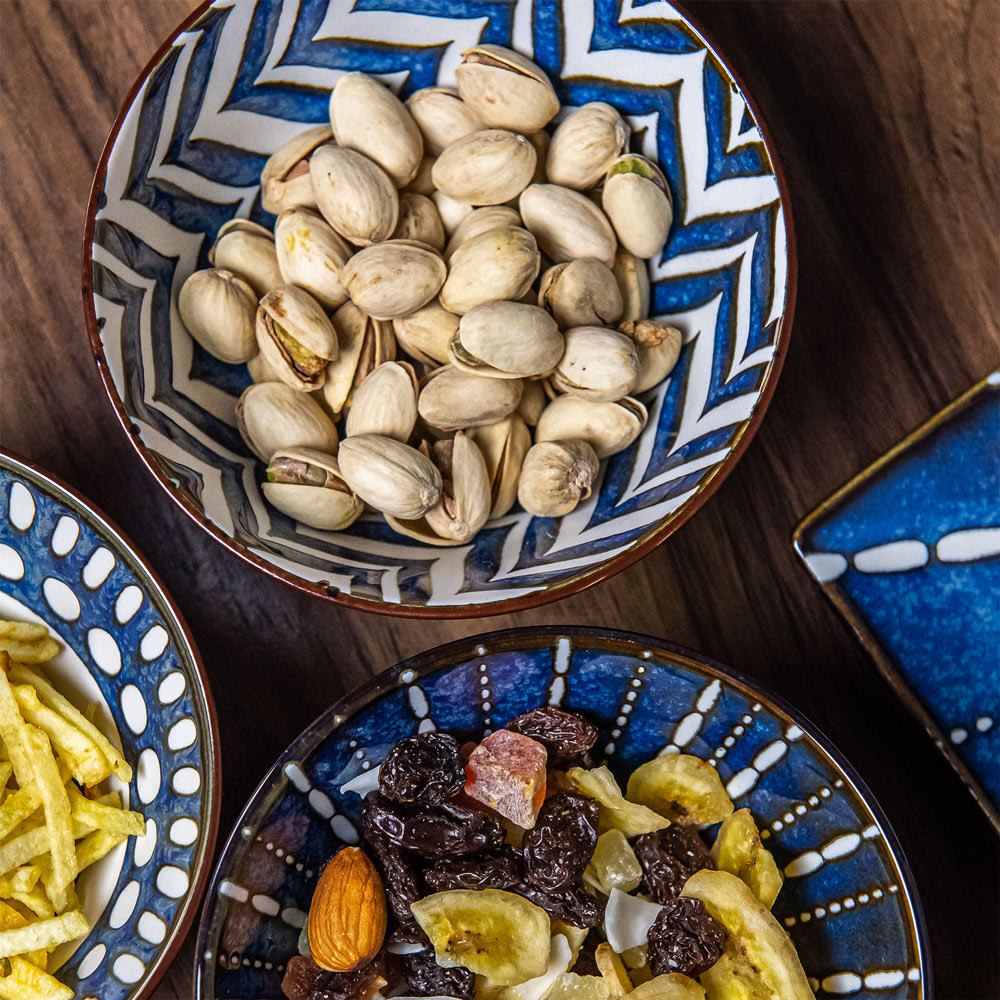 Lot de 3 bols 15 cm bleus en porcelaine - Maisons du Monde