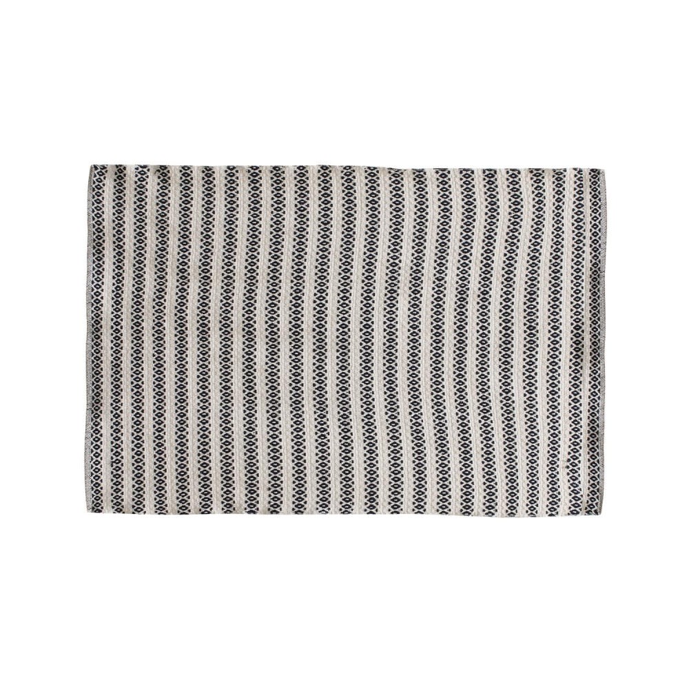 The Home Deco Factory Tapis rectangle beige motifs noir 120x170cm - Tissu