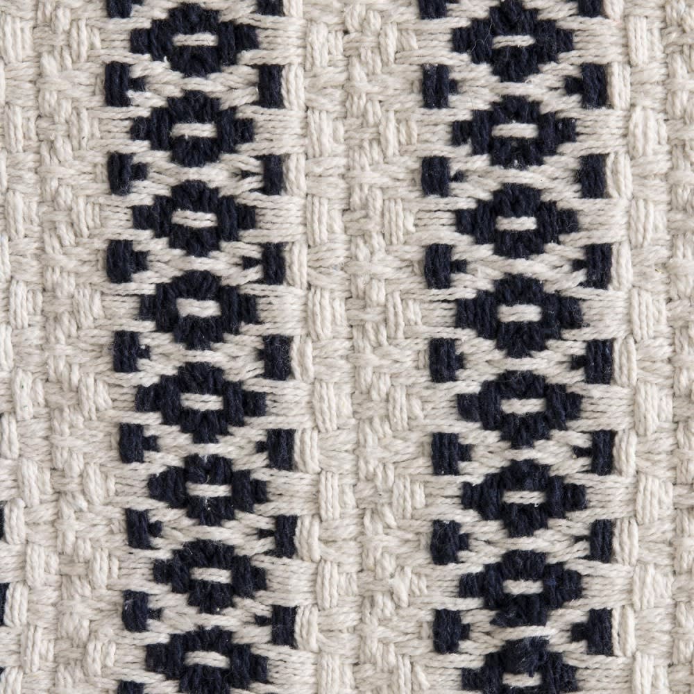 Tapis rectangle beige motifs noir 120x170cm - Maisons du Monde