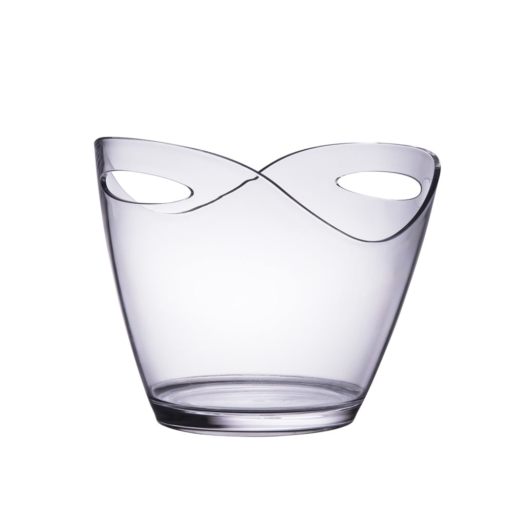 Seau à champagne transparent 26 cm transparent / cristal en plastique