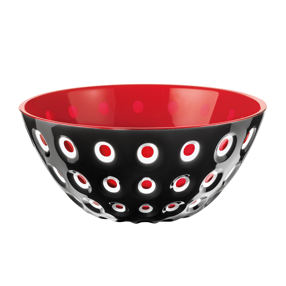 Saladier 20 cm noir - rouge