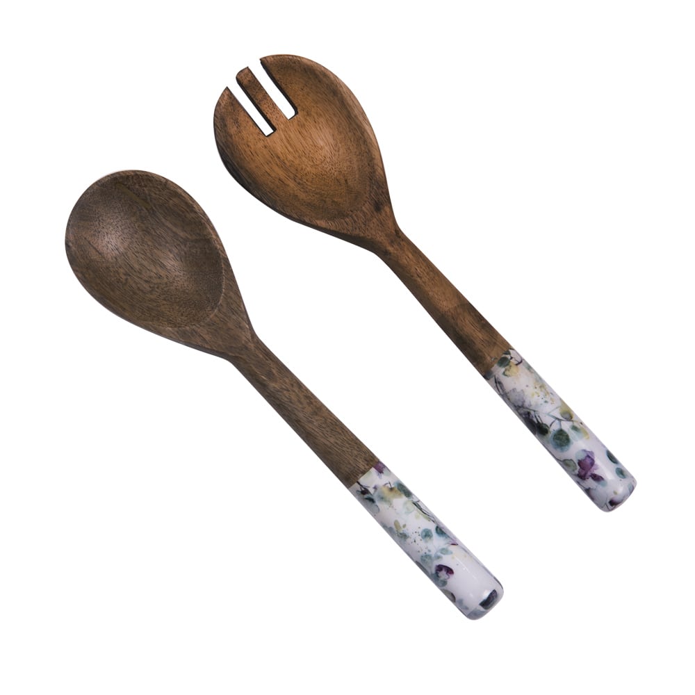 Couvert à salade garden en manguier 28 cm multicolore en bois de