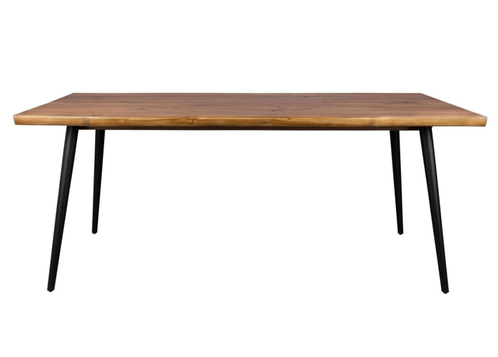 Table de repas en bois et acier Noyer L200