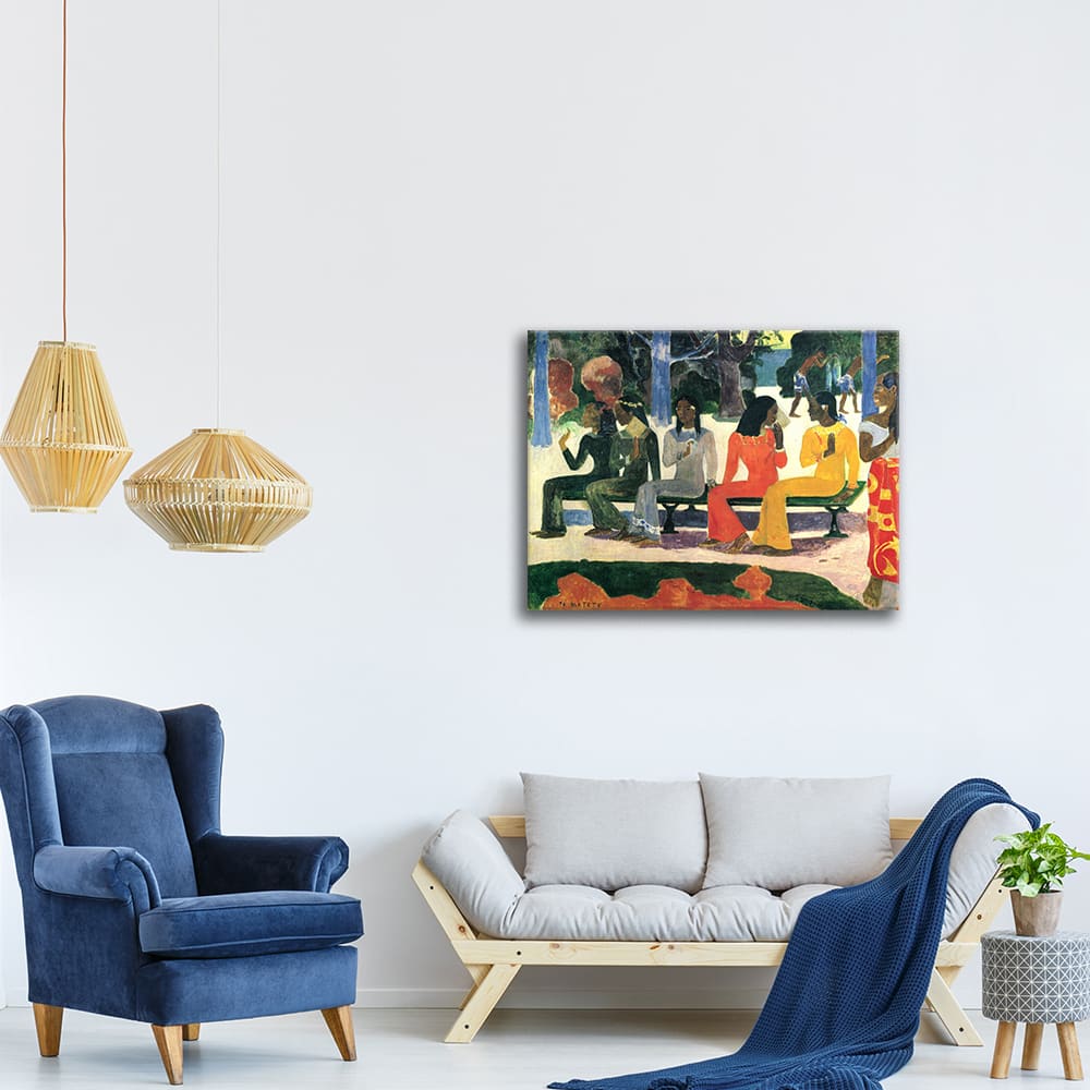 Tableau - Ta Matete-Le Marché Paul Gauguin 80x100cm