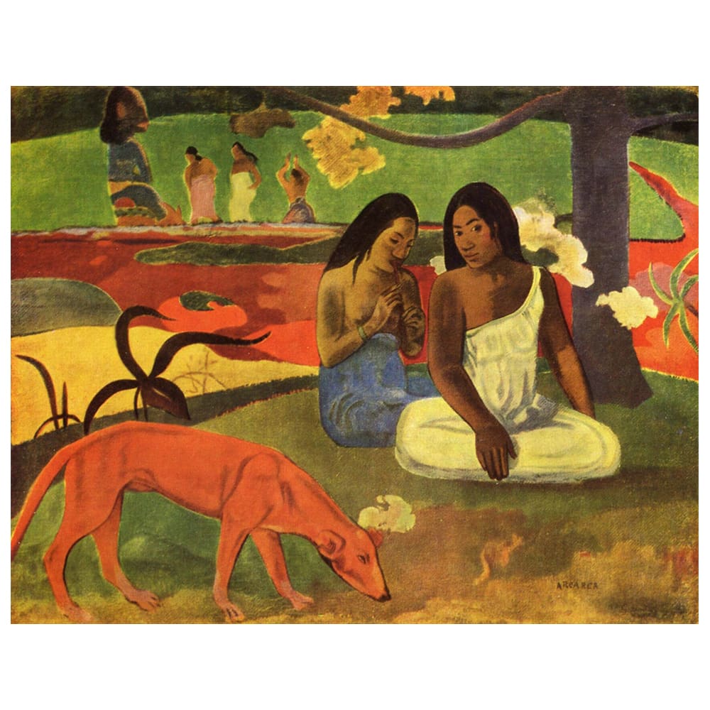 Stampa su tela - Arearea - Paul Gauguin cm. 60x75 - Multicolore - PES - Poliestere