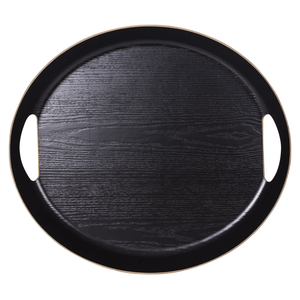Plateau ovale 46x41 cm noir Plateau ovale 46x41 cm noir