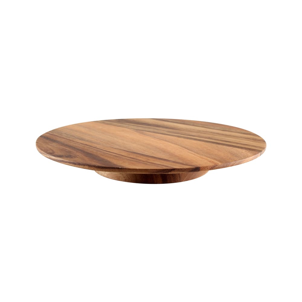 Plateau tournant 29 cm en acacia marron en bois d'acacia