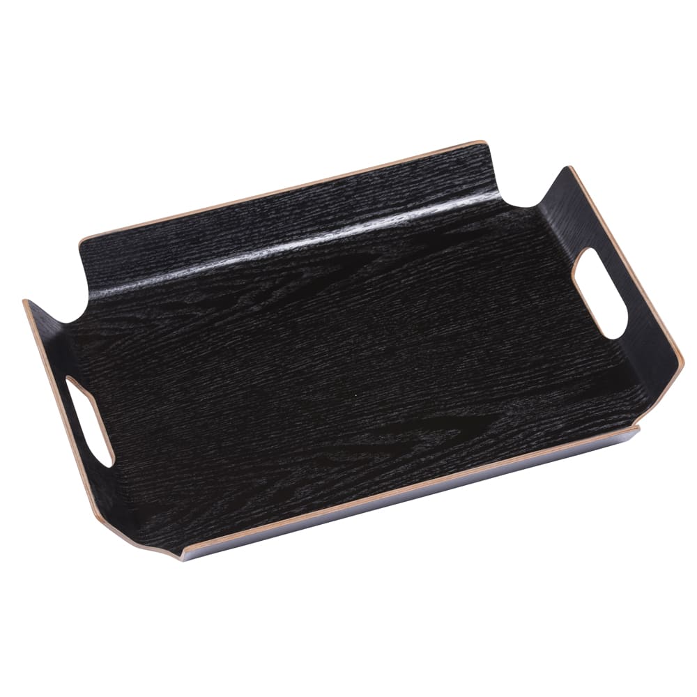 Plateau rectangle no angle 44,5x33,5 cm noir - Maisons du Monde