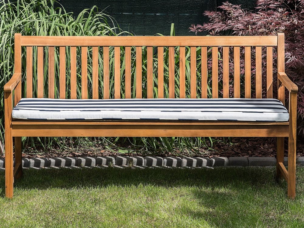 Banc en bois marron 3 personnes — vue 3
