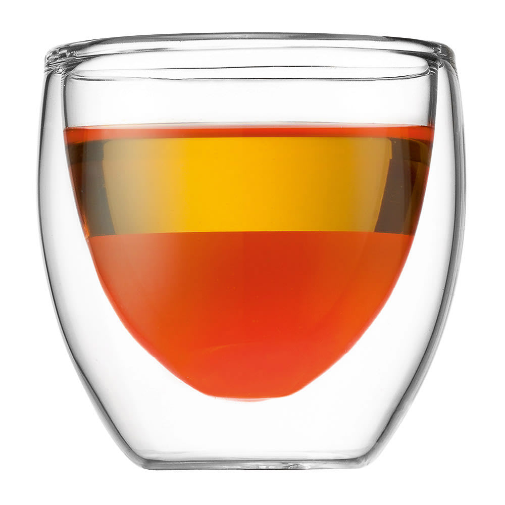 Bodum Set de 2 verres 8 cl double parois transparents / cristal