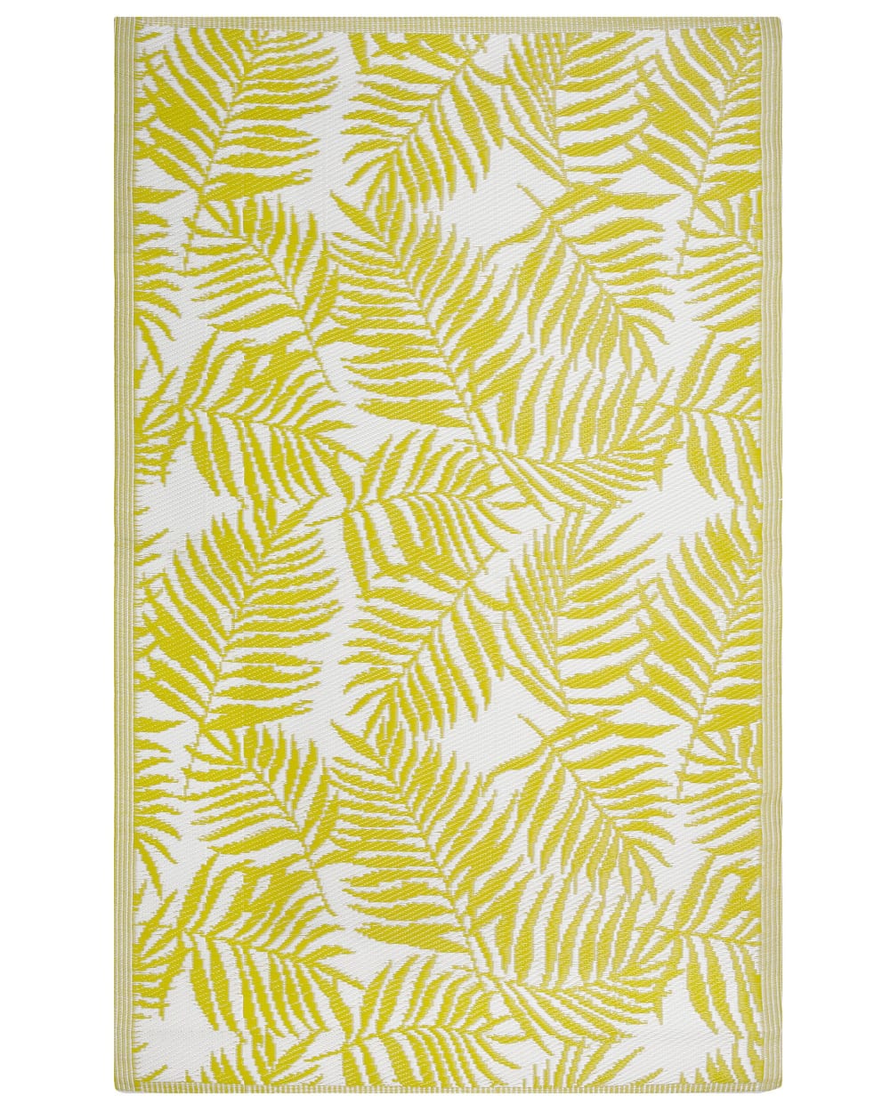 Tapis en matériaux synthétiques jaune 180x120cm