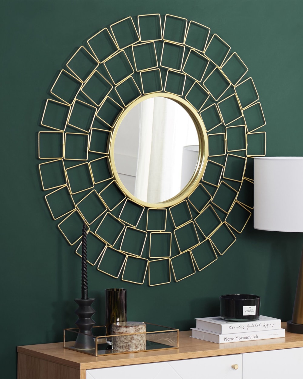 Wandspiegel Aus Metall 90 X 90, Gold
