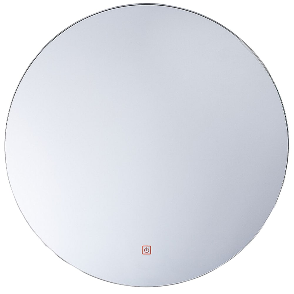 Miroir de salle de bain LED en verre argenté 60x60