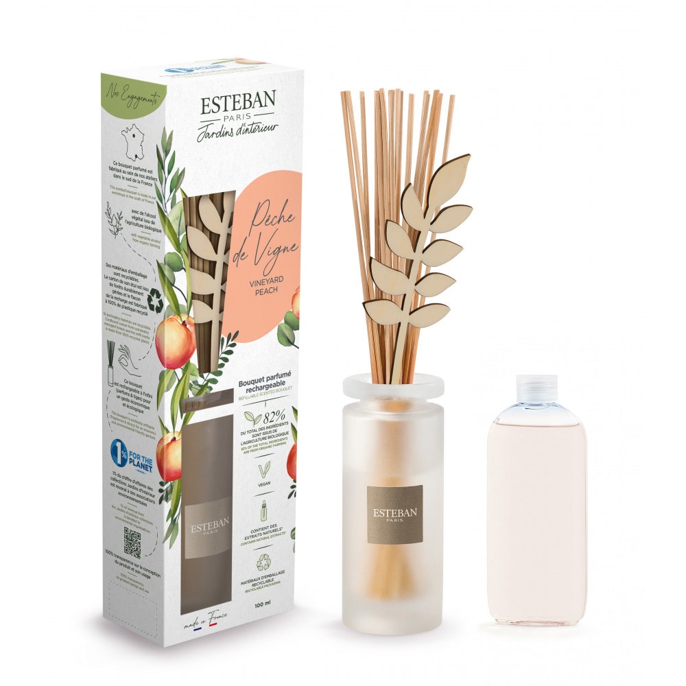 Esteban Paris Parfums Bouquet parfumé 100ml style classique chic Transparent Verre