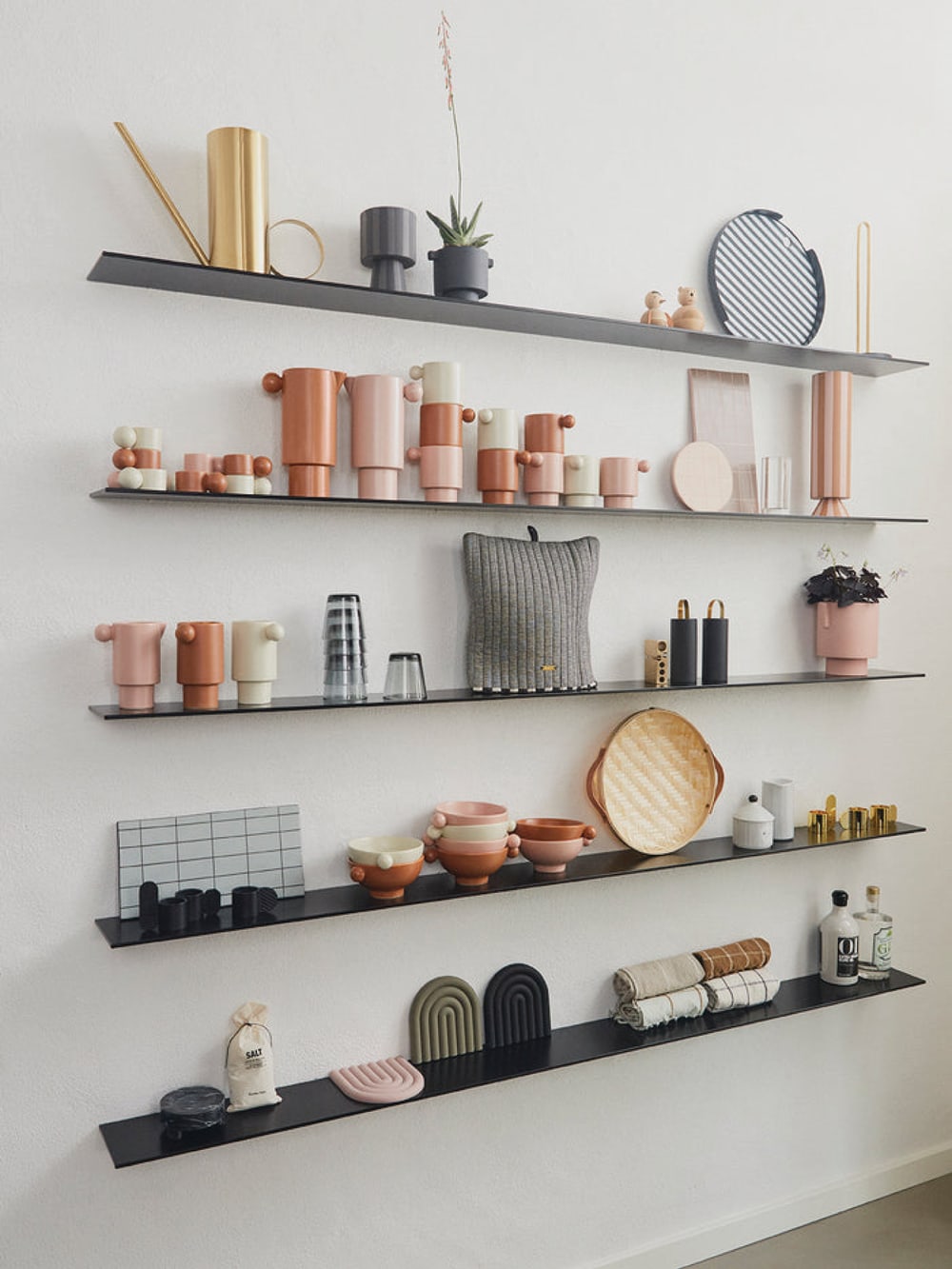 Pot anthracite en grès Ø10,5xH10,5cm — vue 3
