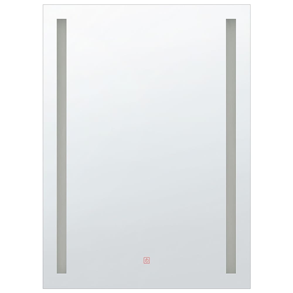Miroir de salle de bain LED en verre argenté 80x60
