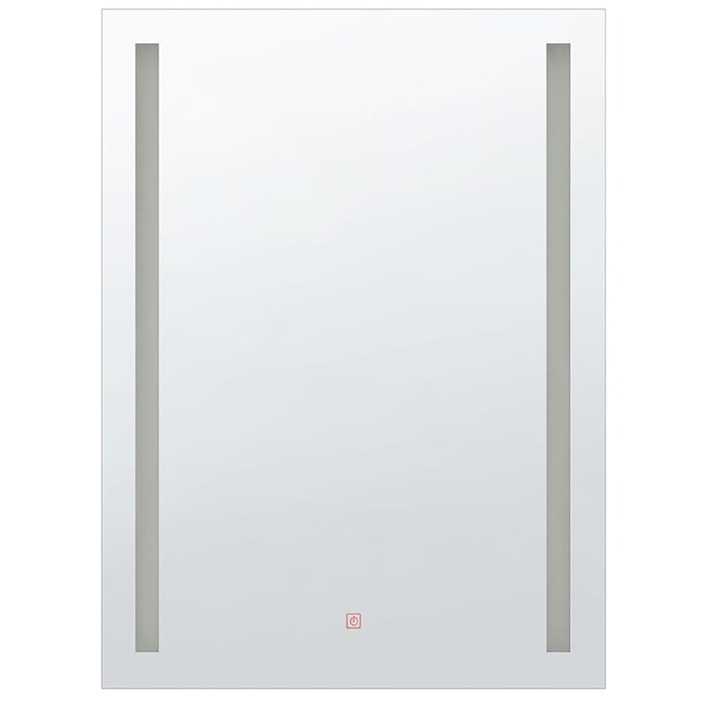LED-Badezimmer-Spiegel aus Glas 90 x 70, silber - Maisons Du