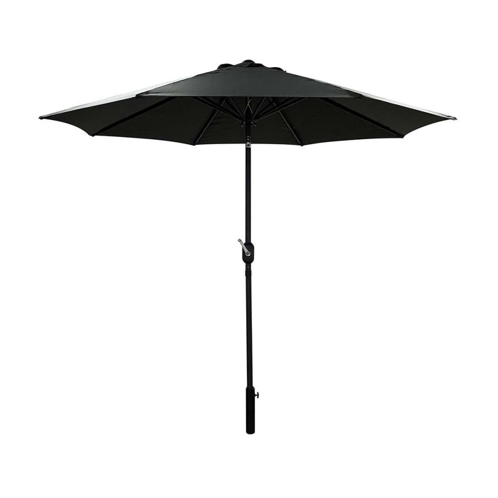 Parasol droit rond eko 2.5 m gris anthracite