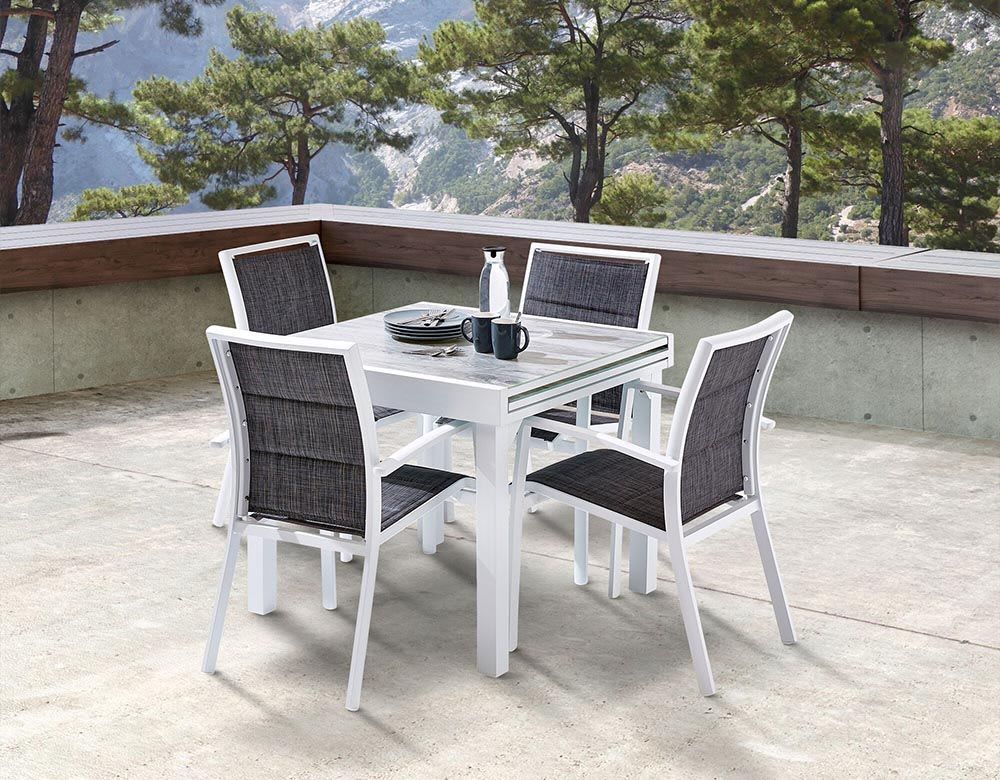 WILSA GARDEN  - Table jardin Modulo 4 &agrave; 8 personnes wood