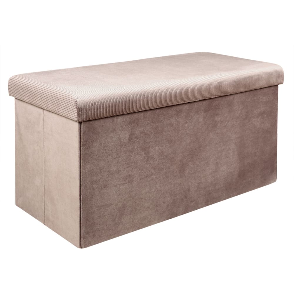 Banc coffre de rangement rose poudré