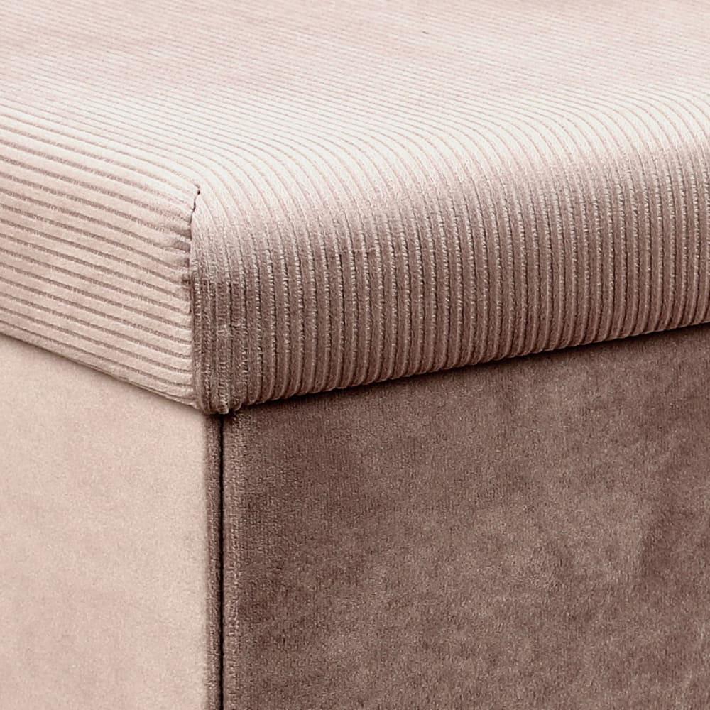 Banc coffre de rangement rose poudré - Maisons du Monde
