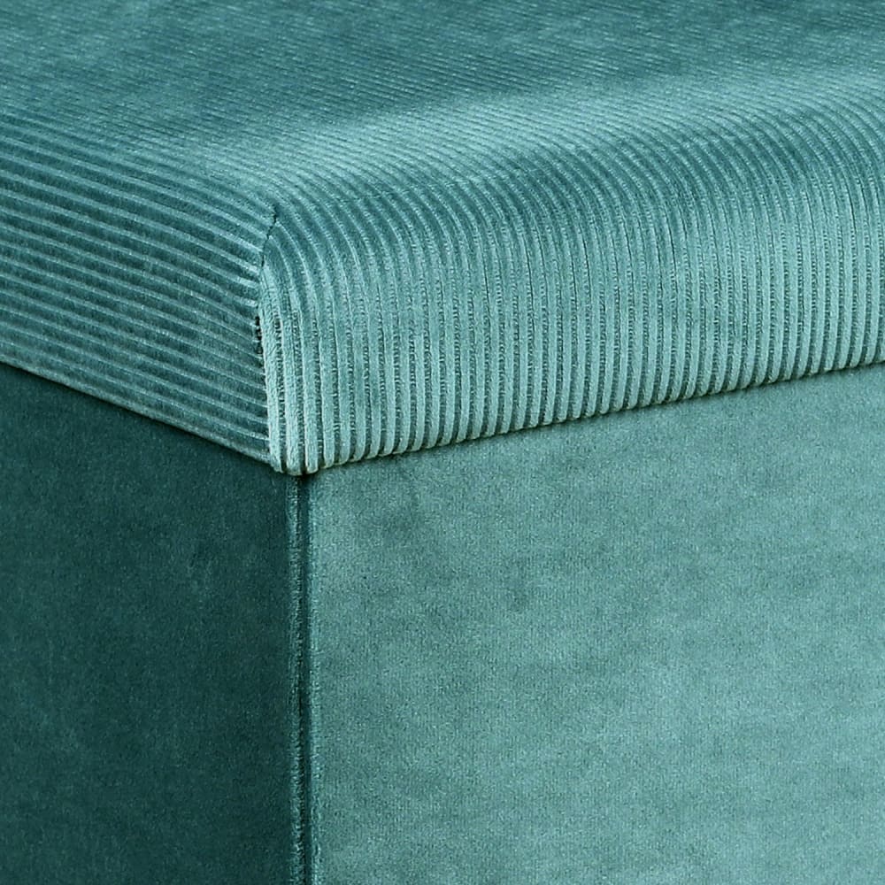 Banc coffre de rangement bleu cadet - Maisons du Monde