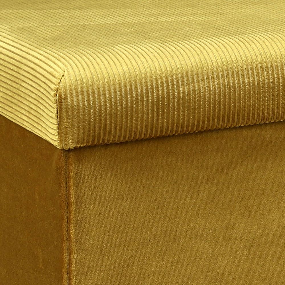 Banc coffre de rangement moutarde - Maisons du Monde