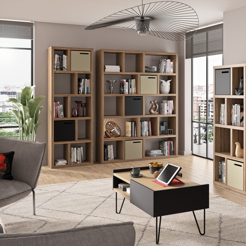 Bibliothèque noyer H198 - Maisons du Monde