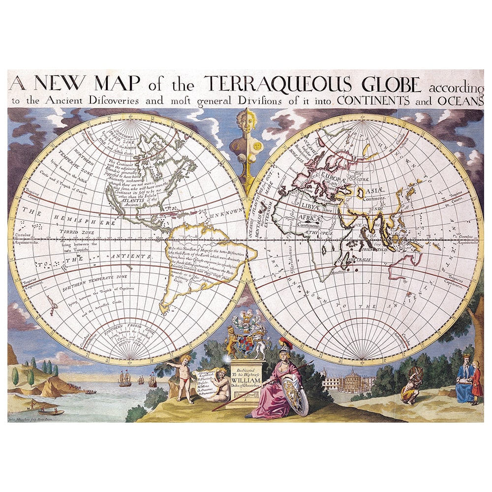 Tableau - Cartographie ancienne Carte No. 15 40x50cm