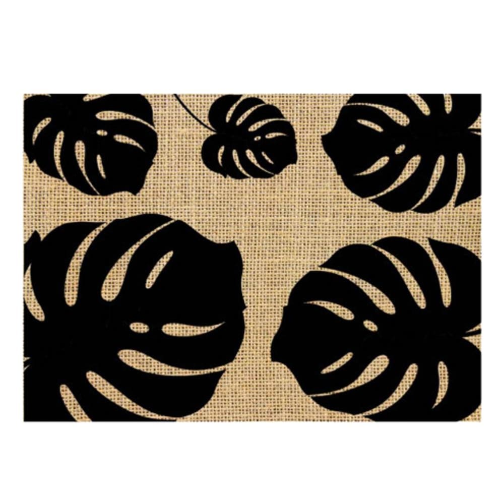 Set de table en toile de jute feuilles 30x42cm