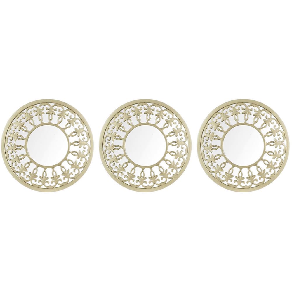 Assortiment de 3 miroirs décoratifs